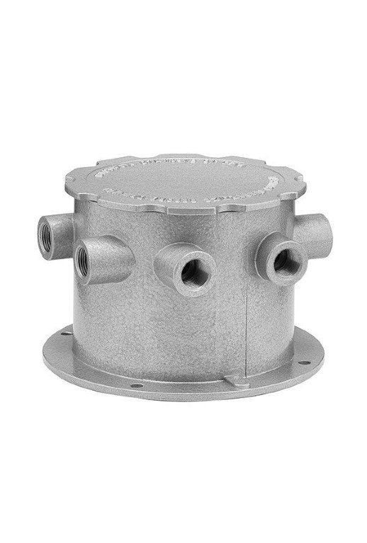 Коробка коммутационная взрывозащищенная на 6 кабельных вводов со смотровым окном Эридан ККВ-07е-Ех-А-Р2-СО