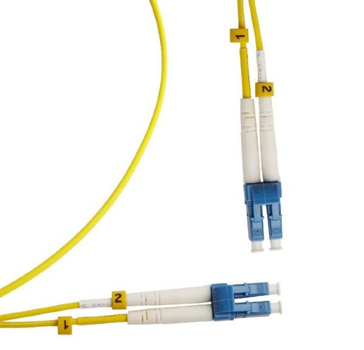 Патч-корд волоконно-оптический LC/UPC-LC/UPC Hyperline FC-D2-9-LC/UR-LC/UR-H-3M-LSZH-YL