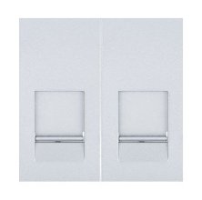 Накладка для розетки 45х22,5мм, серебристый металлик, LK45 (853103)