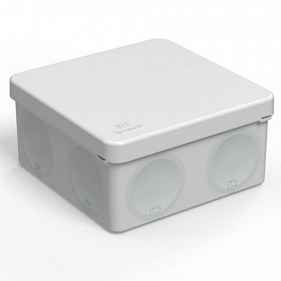 Коробка распределительная Промрукав Коробка распределительная 60-0300 для прямого монтажа двухкомпонентная безгалогенная (HF) 100х100х50