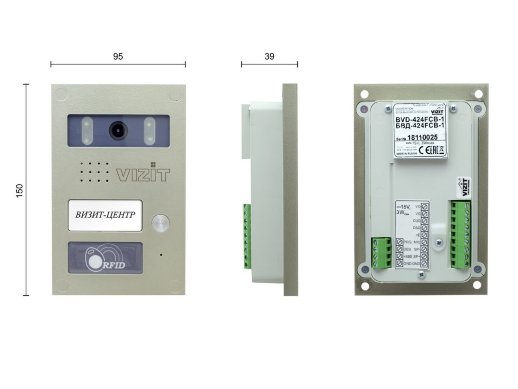 Вызывная панель цветная VIZIT БВД-424FCB-1