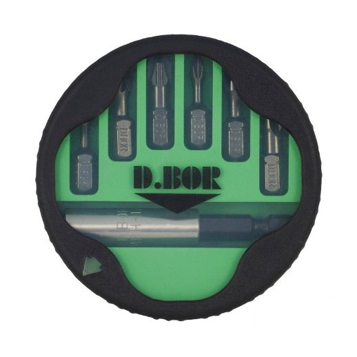 Набор бит D.BOR Набор бит Ph1-2-3, Pz1-2-3, магнитный держатель 60 мм (7шт) (D-SET-07E-1)