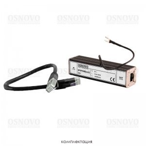 Устройство грозозащиты цепей Ethernet OSNOVO SP-IP/1000(ver2)