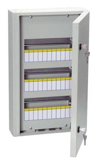 Щит распределительный навесной с замком IEK ЩРн-36з-0 У2 IP54 (MKM11-N-36-54-Z)