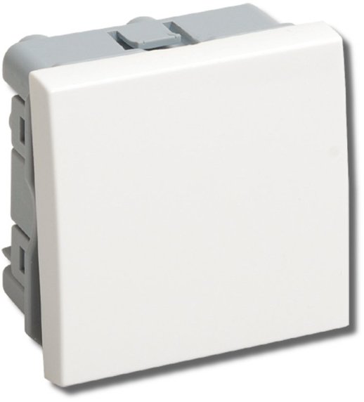 Выключатель проходной (переключатель) "ПРАЙМЕР" IEK ВК4-21-00-П одноклавишный 2 модуля белый (CKK-40D-PO2-K01)