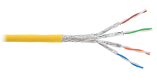 S/FTP, 4pair, Cat7a, Solid, In, LSZH (4375C-YL)