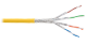 Кабель «витая пара» (LAN) для структурированных систем связи NIKOLAN S/FTP, 4pair, Cat7a, Solid, In, LSZH (4375C-YL)