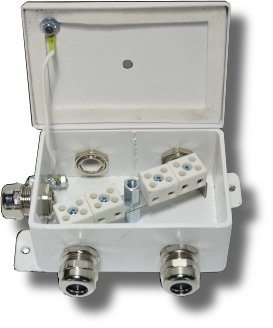Коробка монтажная огнестойкая Гефест КМ-О (8к)-IP66-d пять вводов