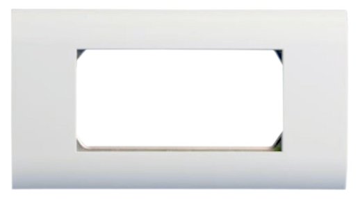 Лицевая панель 80х148 мм для 4-х модулей 45х22.5 мм Hyperline FP-2M45-1-WH