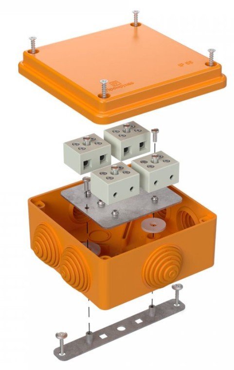 Коробка огнестойкая 100х100х50 для о/п (40-0300-FR2.5-8)