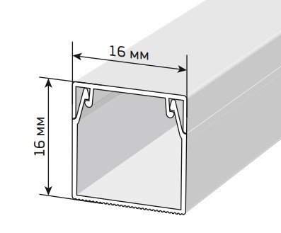 Короб IEK Короб 16х16 ЭЛЕКОР (CKK10-016-016-1-K01)