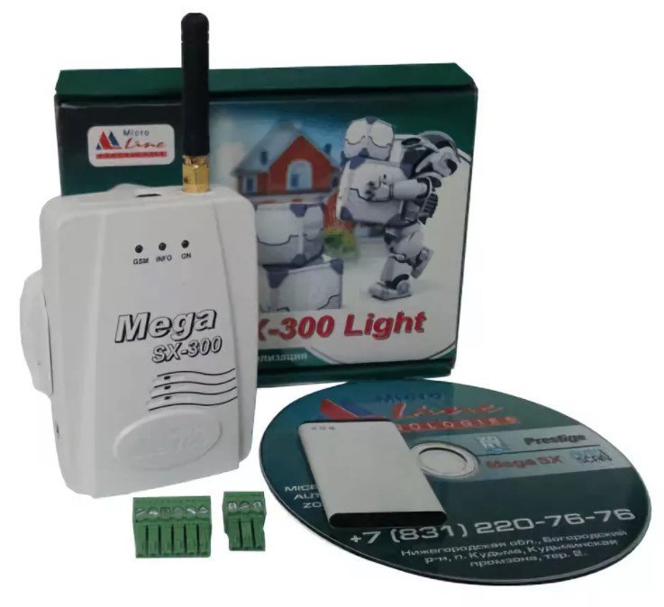 Мег 300. Mega SX-300 Light, охранная GSM сигнализация. Microline Mega SX-300-Light. Mega SX-300 Zont. Mega SX-300, комплект беспроводной GSM-сигнализации.