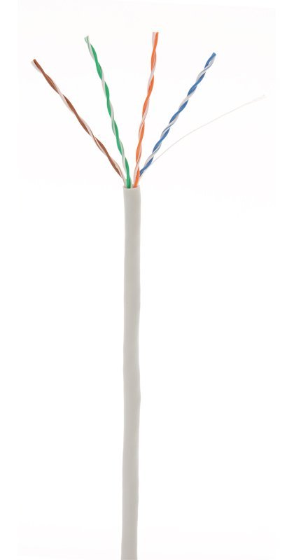 Кабель «витая пара» (LAN) для структурированных систем связи NETLAN U/UTP 4pair, Cat5e, In, PVC (UEC-UU004-5E-PVC-GY)