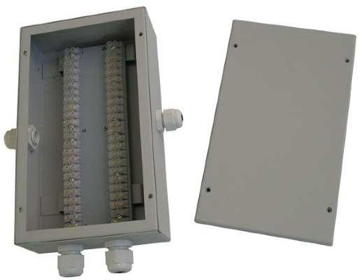 Коробка распределительная с гермовводами Охранная техника Барьер-КР (30 цепей, металл)