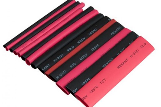 Термоусаживаемая трубка Rexant Набор термоусадочных трубок № 6 (МАКСИМУМ) уп 14шт (29-0106)