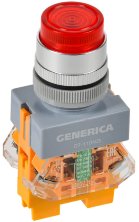 Кнопка D7-11DNZS d=22мм красная GENERICA (BBT50-11DNZS-3-11-K04-G)