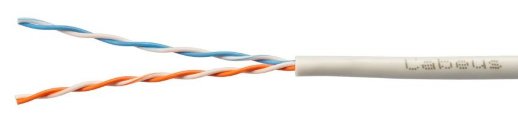 Кабель «витая пара» (LAN) для структурированных систем связи CABEUS UTP-2P-Cat.5e-SOLID-GY (7169c)