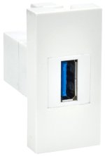 Розетка USB A 3.0 PRIMER РКЮ-10-00-П белый IEK (PR-KK40D-RU-0-1-A3-K01)