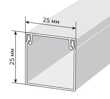 Короб IEK Короб 25х25 ЭЛЕКОР (CKK10-025-025-1-K01)