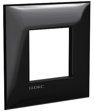 Рамка ДКС Рамка ARTLEBEDEV черный квадрат Avanti 2 модуля (4402902)