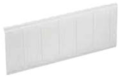 Заглушка для настенных щитков ДКС Заглушка на 4 модуля, кремово-белая (87184)