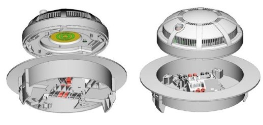 Извещатель пожарный дымовой оптико-электронный точечный Рубеж ИП 212-45 для подвесного потолка