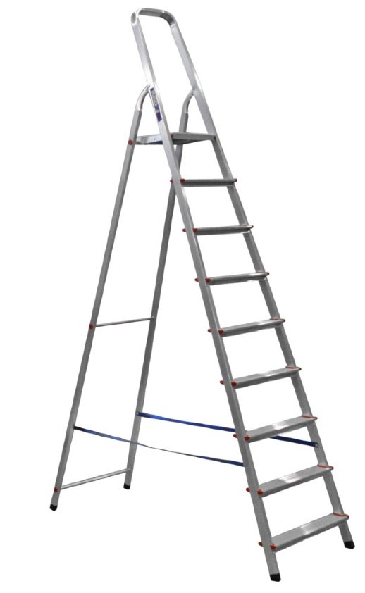 Лестница Алюмет Стремянка 9-и ступенчатая (AM709)