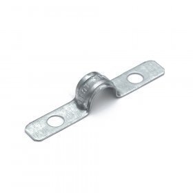 Скоба металлическая двухлапковая усиленная противопожарная СМДУ d10-11 мм отв. d 6,5 мм (100 шт) (PR13.02433)