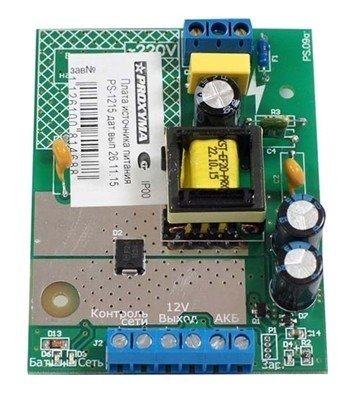 Источник вторичного электропитания резервированный Проксима PS-1215 (плата)