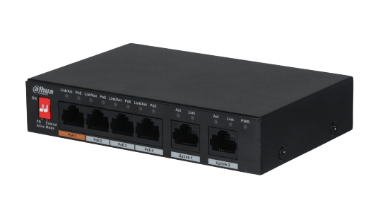 Сетевой PoE коммутатор Dahua DH-PFS3006-4ET-60