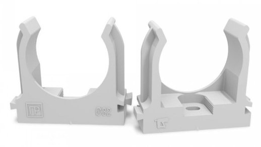 Крепеж-клипса для монтажного пистолета D=32 серая (Промрукав) в п/э (25 шт) (PR13.0404)