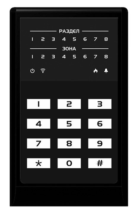 Кнопочная кодовая панель Стелс НПП МИРАЖ-КД-04 (black)
