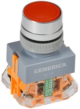Кнопка D7-11T d=22мм красная GENERICA (BBT50-11T-3-21-K04-G)