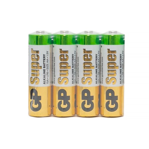 GP Super Alkaline 15A AA (GP 15ARS-2SB4), упак. 4 шт.
