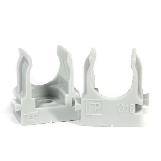 Крепеж-клипса для монтажного пистолета серая в гофроящике D=16 (1400шт) (PR13.0452)