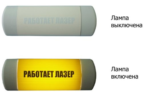 Световое табло Hostcall Омега 1х11 "Работает лазер"