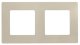 Рамка LegranD Рамка 2 поста ETIKA, слоновая кость (672512)