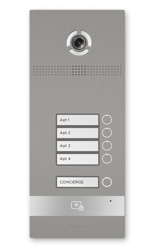 Вызывная панель IP-домофона BAS-IP BI-04FB SILVER