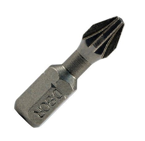 Биты фрезерованные D.BOR Биты Pz2x25 мм, Torsion, C 6,3 (10шт) (D-T-PZ02-025-010)