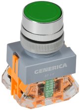 Кнопка D7-11T d=22мм зеленая GENERICA (BBT50-11T-3-21-K06-G)