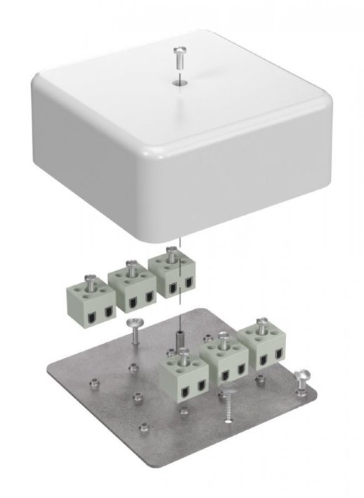 Коробка огнестойкая 103х103х45 (латунь) (40-0470-FR2.5-12-Е60)