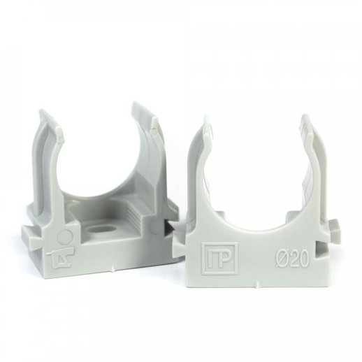 Крепеж-клипса для монтажного пистолета серая в гофроящике D=20 (1200шт) (PR13.0453)