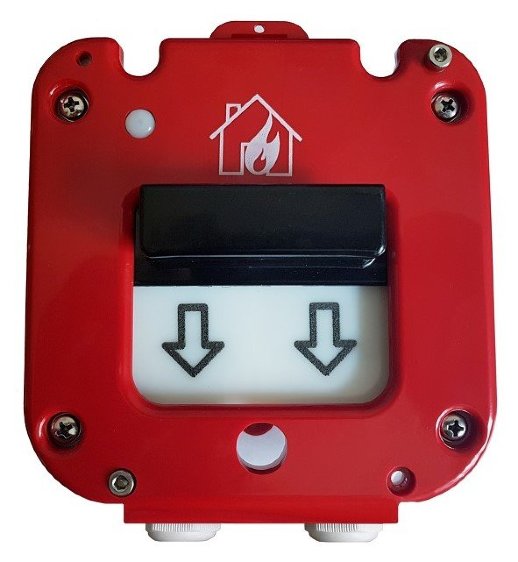 Извещатель пожарный ручной Магнито-Контакт ИП 535-26 "Север", новый корпус, пластиковый ввод 11-17 мм