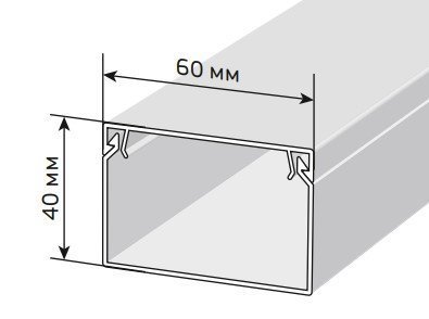 Короб IEK Короб 60х40 ЭЛЕКОР (CKK10-060-040-1-K01-018)