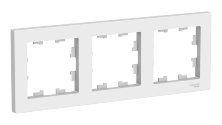 Рамка 3-местная AtlasDesign, универсальная, белый (ATN000103)
