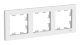Рамка 3-местная AtlasDesign, универсальная, белый (ATN000103)