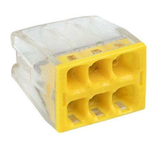 Строительно-монтажная клемма с пастой EKF СМК 2273-246 6-проводная PROxima (plc-smk-2273-246)