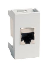 Розетка RJ-45 Viva 1 модуль серая (45138)