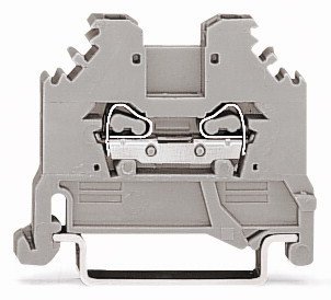 Клемма проходная на DIN-рейку WAGO WAGO 279-101 клемма 2-проводная с боковым подключение, серая