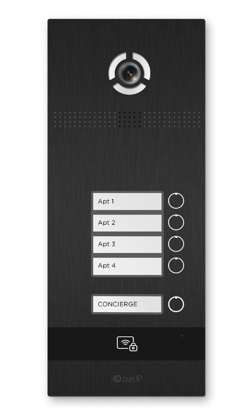 Вызывная панель IP-домофона BAS-IP BI-04FB BLACK